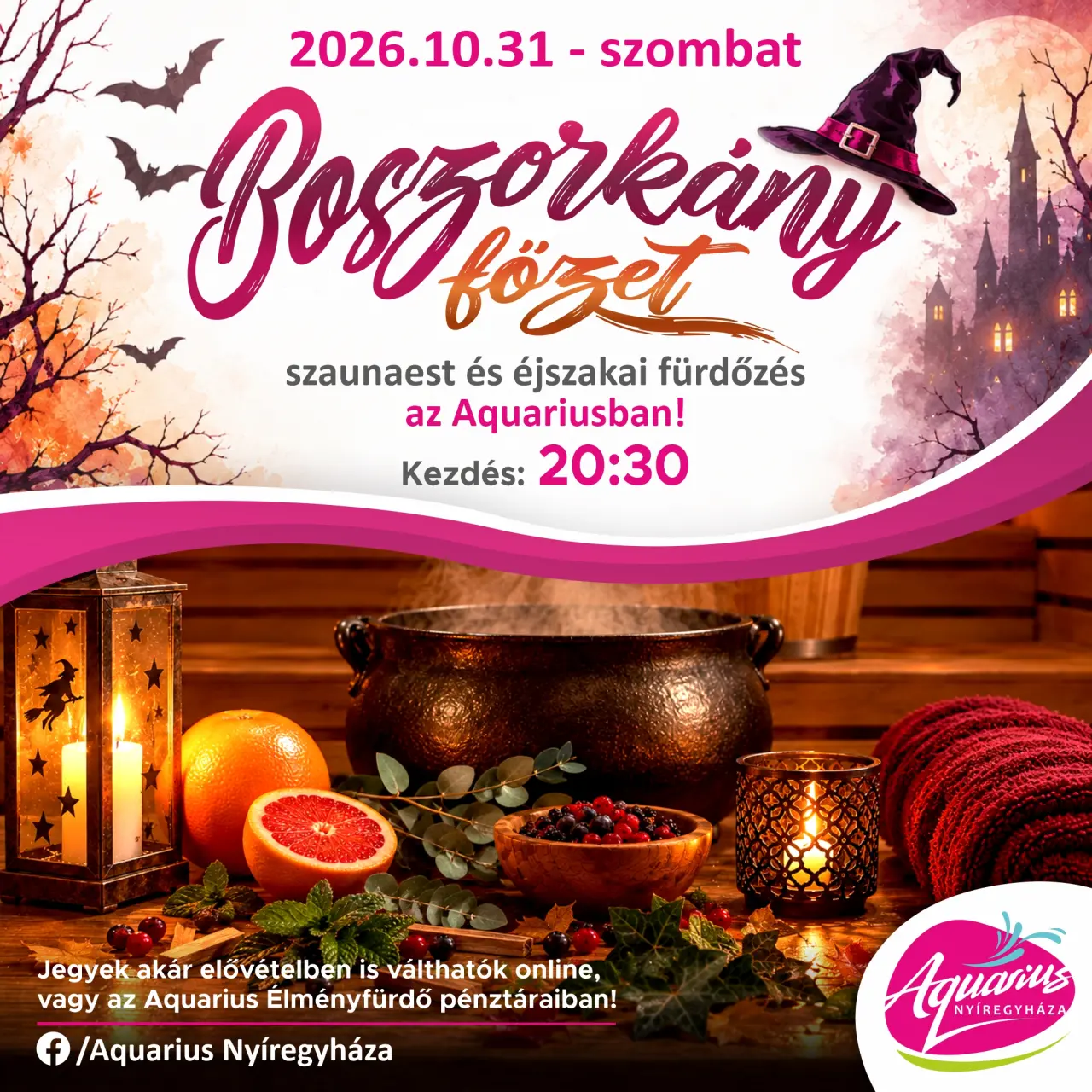 Boszorkányfőzet – Szaunaest & Éjszakai fürdőzés