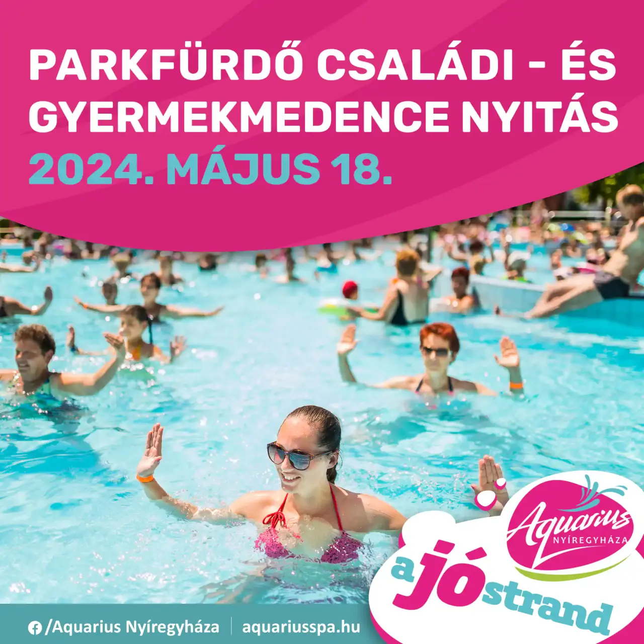 On May 18th, the family and children's pools will open at the Parkfürdő!