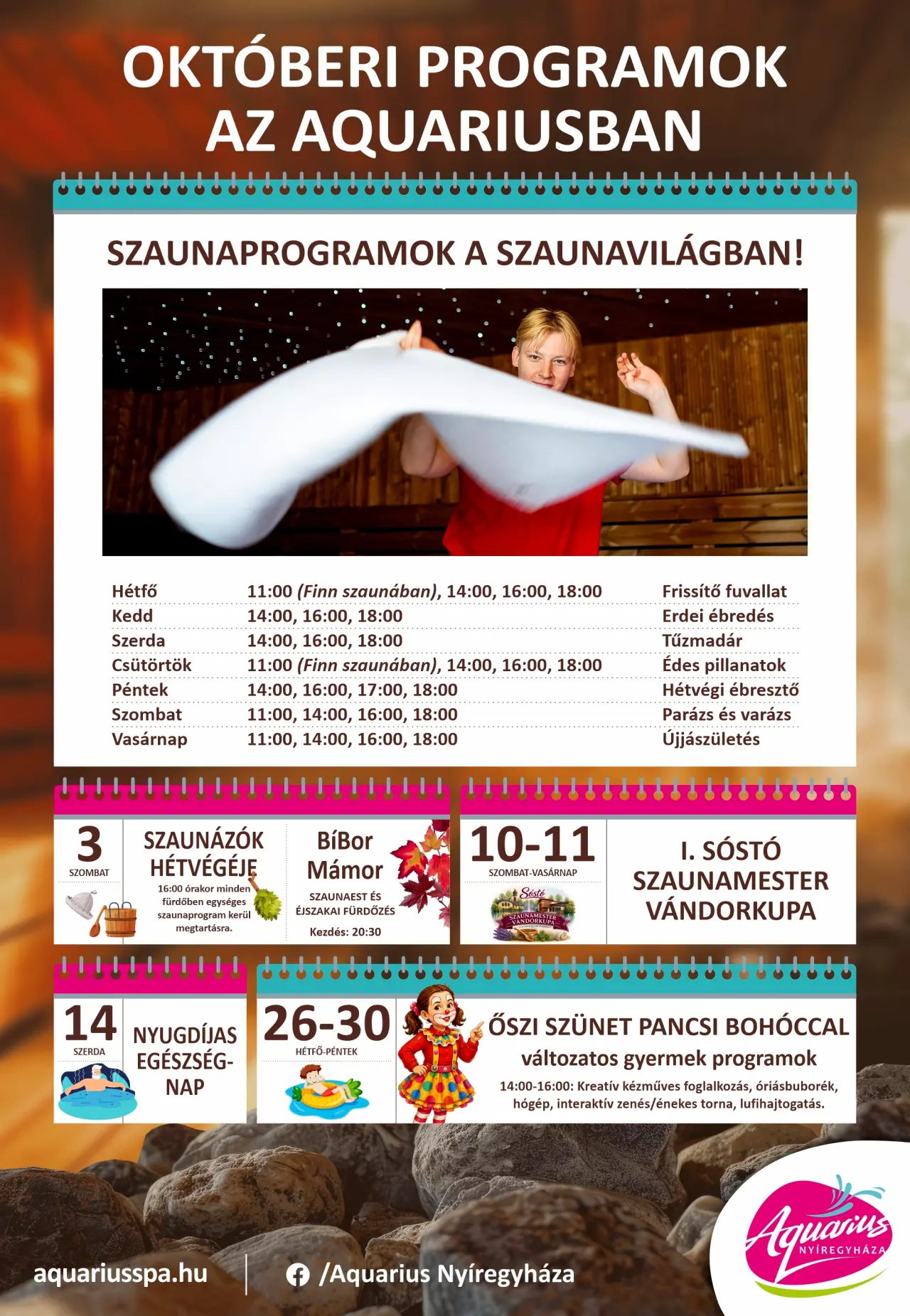 Októberi programok az Aquariusban