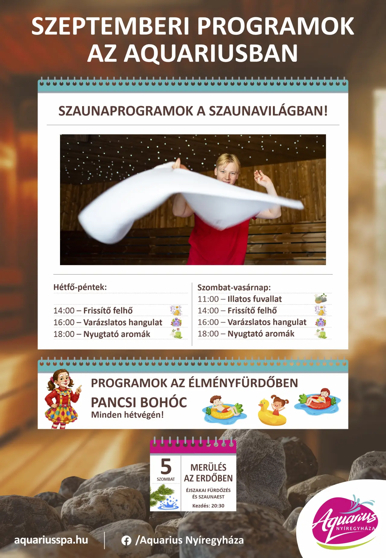 Szeptemberi Programok az Aquariusban