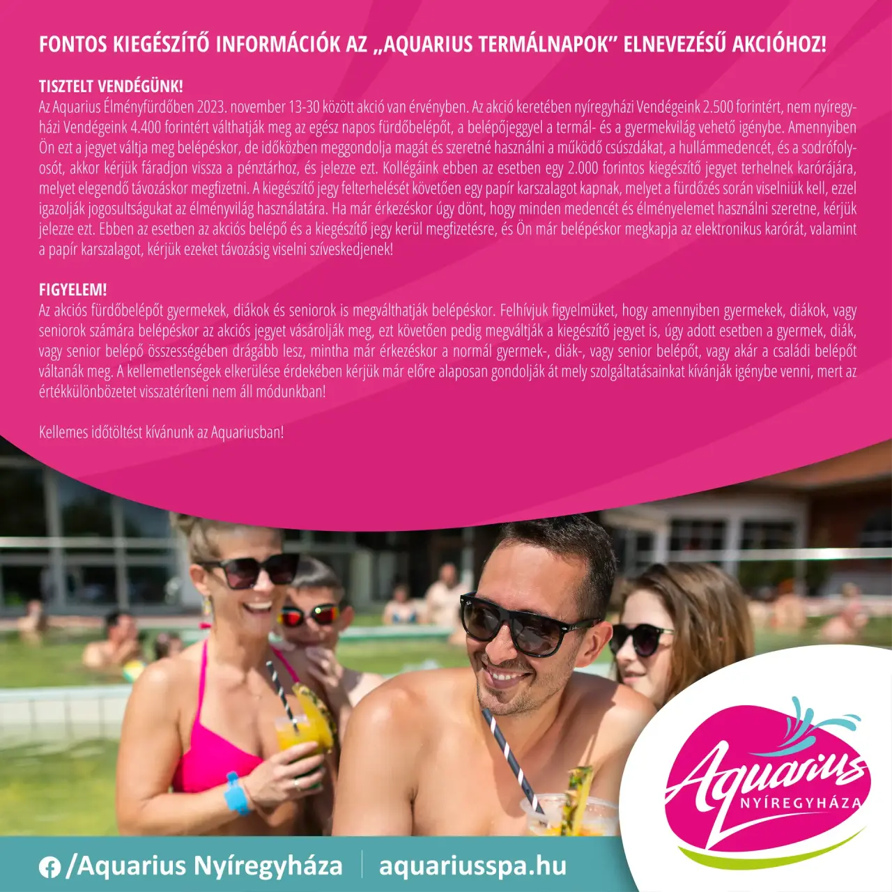 Thermal Days again at Aquarius Adventure Bath!