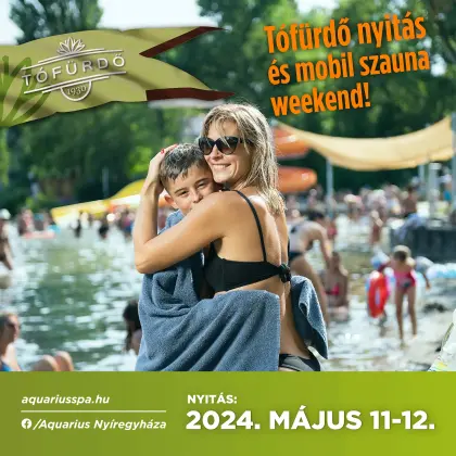 The Lake Bath in Nyíregyháza opens on May 11th!