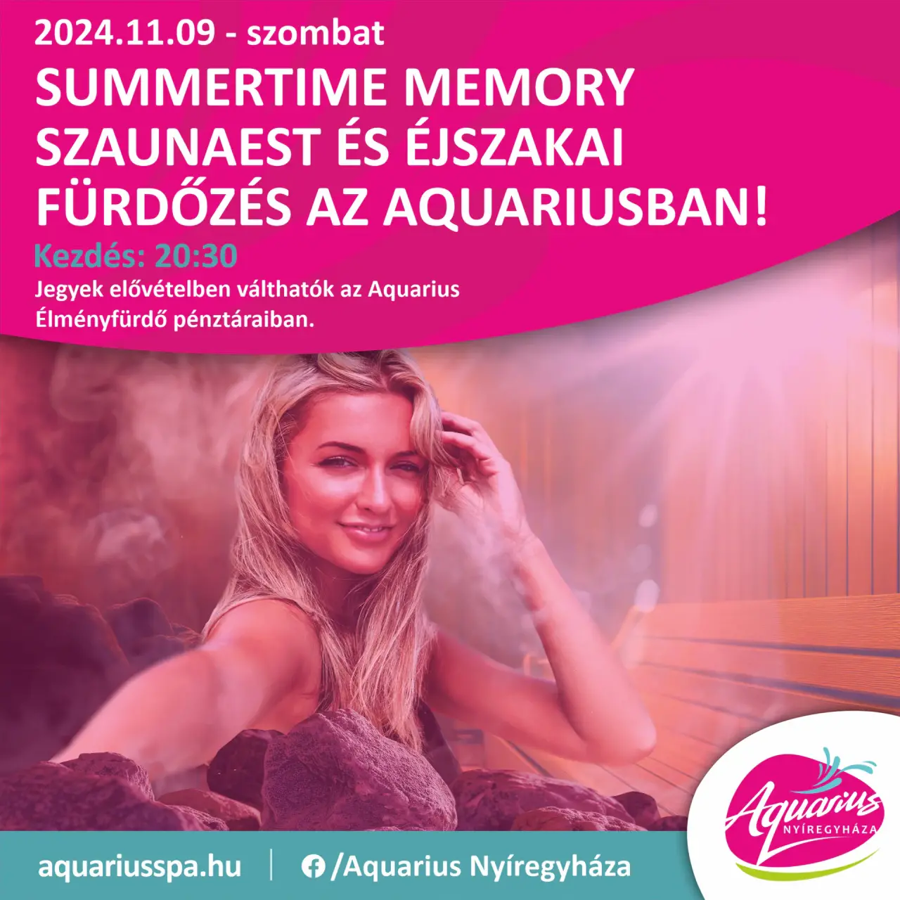 Summer Sauna Night at Aquarius!